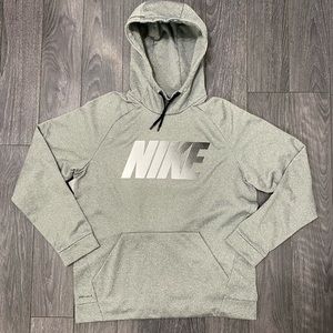Nike Men’s Dri-Fit Pullover Grey Hoodie Size Large.